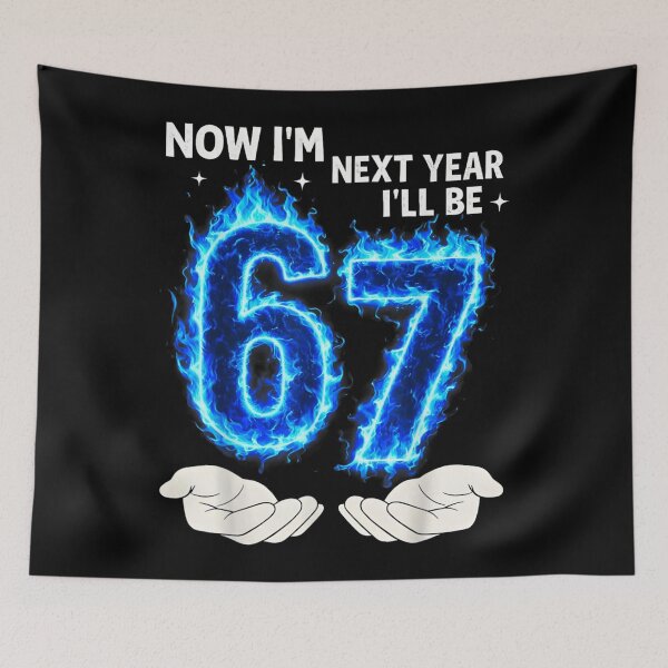Item preview, Now I'm 67 Funny Birthday Party Design designed and sold by Serene woods.