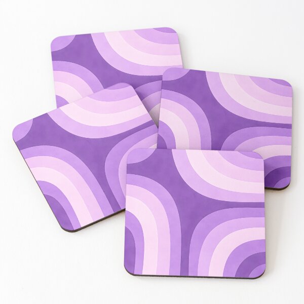 Item preview, Purple Retro Arches – Abstract Geometric Gradient Pattern designed and sold by blankTeeShirt.