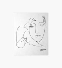 Pablo Picasso Peace (Dove and Face) T Shirt, Sketch Artwork Art Board