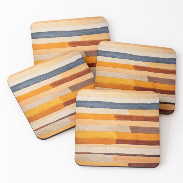 Item preview, Moroccan Wool Carpet with Beige Striped Pattern designed and sold by GrinGalore.