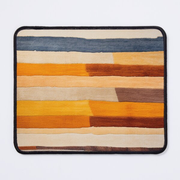 Item preview, Moroccan Wool Carpet with Beige Striped Pattern designed and sold by GrinGalore.