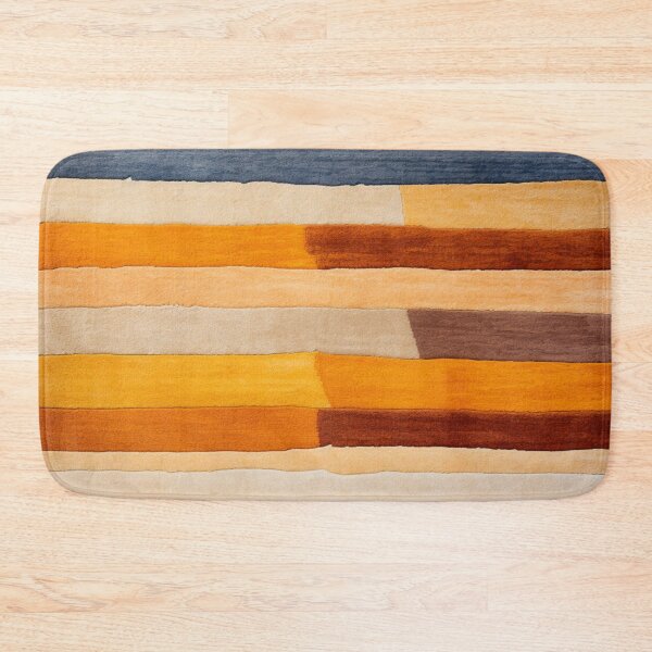 Item preview, Moroccan Wool Carpet with Beige Striped Pattern designed and sold by GrinGalore.