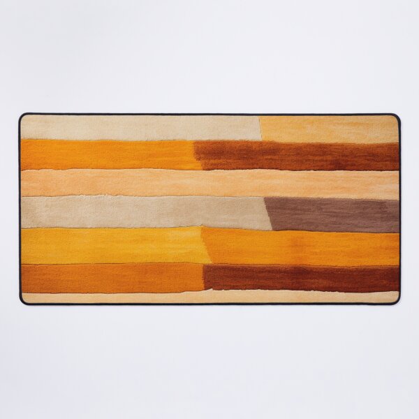 Item preview, Moroccan Wool Carpet with Beige Striped Pattern designed and sold by GrinGalore.