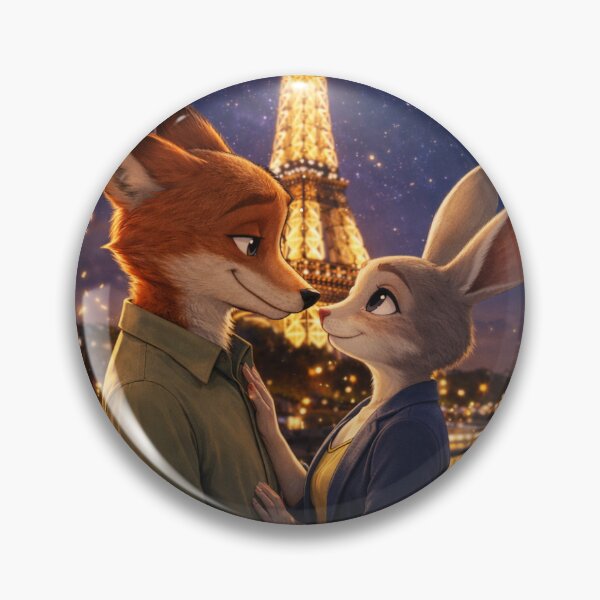 Item preview, Romantic fox and bunny paris  designed and sold by Dharshu25.