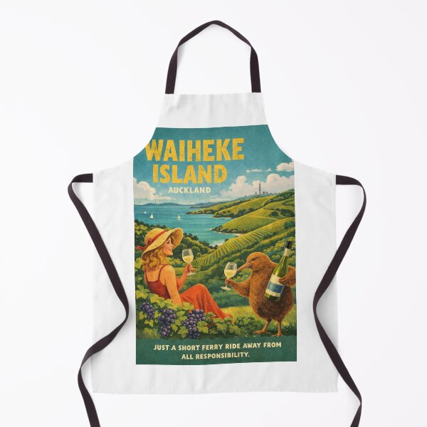 Item preview, Waiheke Island Auckland overlooking Hauraki Gulf vineyards with Rangitoto Island and Auckland Skyline across the Waitematā Harbour designed and sold by Aryabek.