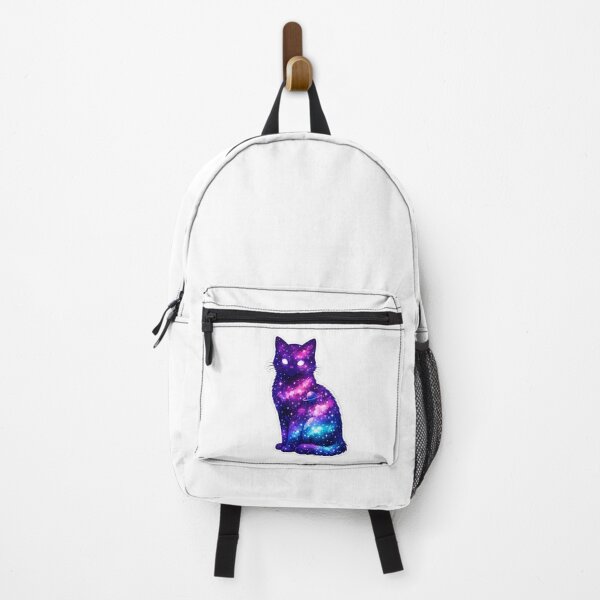 Item preview, Galaxy Cat Cosmic Space Aesthetic – Cute Universe Cat Neon Galaxy Art Sticker designed and sold by ArtWaveStudio8.