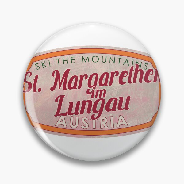 Artikelvorschau, St. Margarethen im Lungau, Österreich, Kärnten, Ski, strukturiertes Skiabzeichen entworfen und verkauft von Wanderful-roads.
