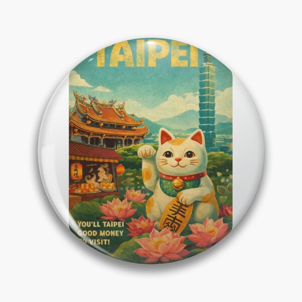 Item preview, Taipei skyline with Taipei 101 and traditional temples in the capital of Taiwan near Xinyi District and Elephant Mountain designed and sold by Aryabek.
