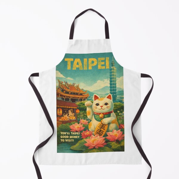 Item preview, Taipei skyline with Taipei 101 and traditional temples in the capital of Taiwan near Xinyi District and Elephant Mountain designed and sold by Aryabek.
