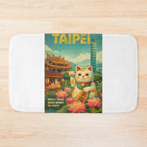 Item preview, Taipei skyline with Taipei 101 and traditional temples in the capital of Taiwan near Xinyi District and Elephant Mountain designed and sold by Aryabek.