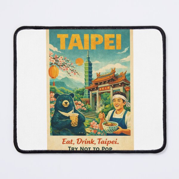 Item preview, Taipei cityscape featuring Taipei 101 near Xinyi District with Yangmingshan and New Taipei City surrounding Taiwan’s capital designed and sold by Aryabek.