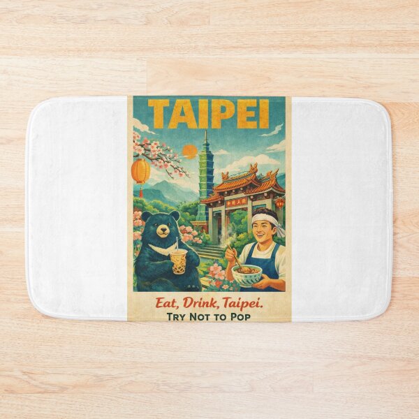 Item preview, Taipei cityscape featuring Taipei 101 near Xinyi District with Yangmingshan and New Taipei City surrounding Taiwan’s capital designed and sold by Aryabek.