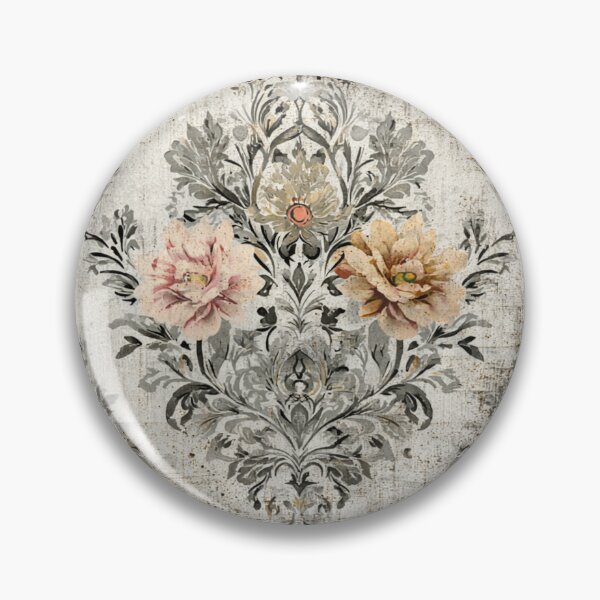 Item preview, Decoupage Vintage Subtle Drawn Flowers Damask 1900 Victorian designed and sold by GrinGalore.