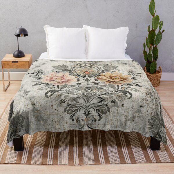 Item preview, Decoupage Vintage Subtle Drawn Flowers Damask 1900 Victorian designed and sold by GrinGalore.