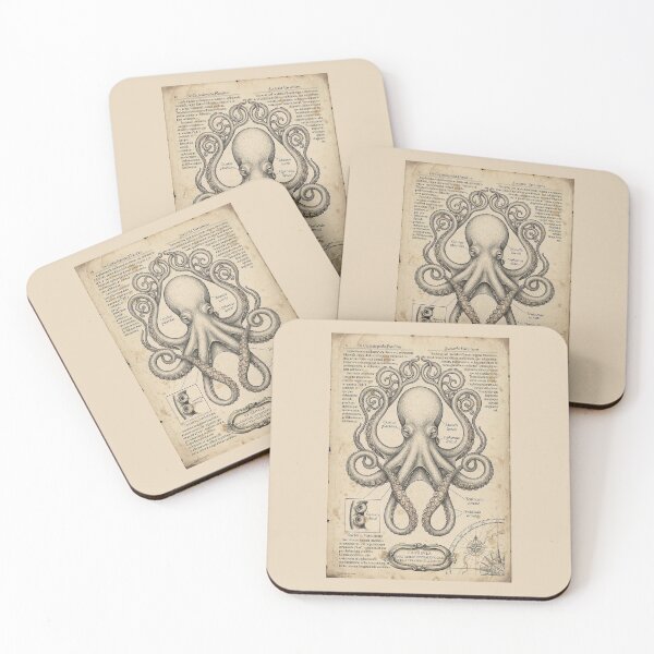 Item preview, Octopus Vulgaris Vintage Anatomy  Art Print  designed and sold by Jeeklsdotcom.