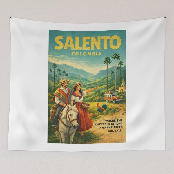 Item preview, Salento Colombia located in Quindío within the Coffee Triangle near Cocora Valley and the Andes Mountains designed and sold by Aryabek.