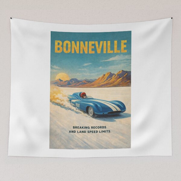 Item preview, Bonneville Salt Flats in Utah along Interstate 80 near the Great Salt Lake Desert and Wendover on the Nevada border designed and sold by Aryabek.