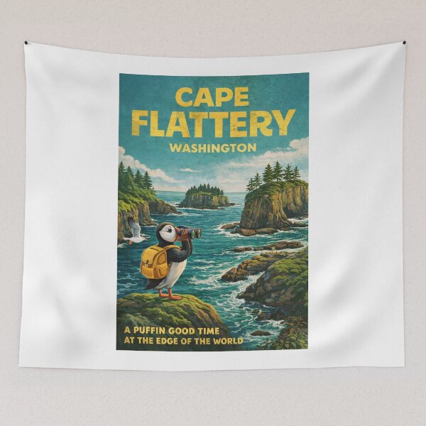 Item preview, Cape Flattery Washington overlooking the Pacific Ocean at the northwestern tip of the Olympic Peninsula near Neah Bay designed and sold by Aryabek.