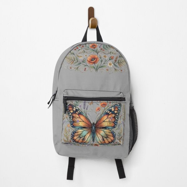 Item preview, Vintage Botanical Butterfly Floral Illustration – Boho Nature Aesthetic Design designed and sold by GRYFFWEAR.