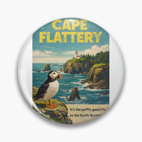 Item preview, Cape Flattery Lighthouse and Tatoosh Island Cliffs Along the Pacific Northwest Coast of Washington State designed and sold by Aryabek.