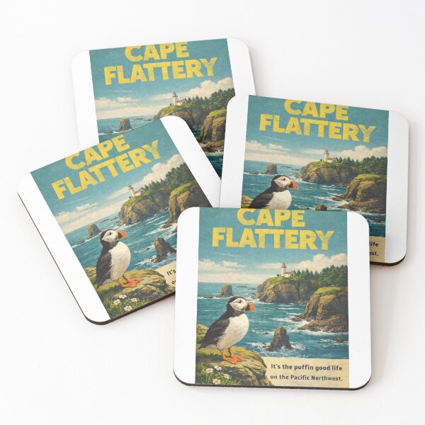 Item preview, Cape Flattery Lighthouse and Tatoosh Island Cliffs Along the Pacific Northwest Coast of Washington State designed and sold by Aryabek.