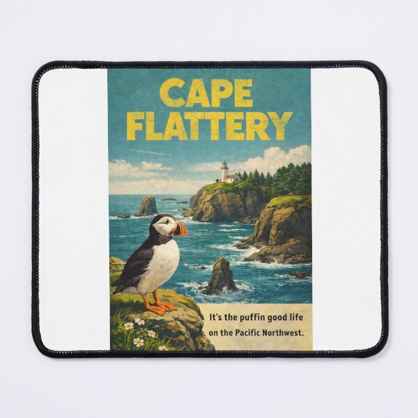 Item preview, Cape Flattery Lighthouse and Tatoosh Island Cliffs Along the Pacific Northwest Coast of Washington State designed and sold by Aryabek.