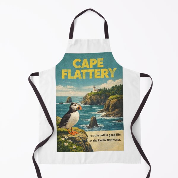 Item preview, Cape Flattery Lighthouse and Tatoosh Island Cliffs Along the Pacific Northwest Coast of Washington State designed and sold by Aryabek.