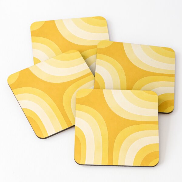 Item preview, Golden Retro Wave Abstract Pattern designed and sold by blankTeeShirt.