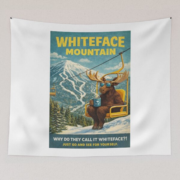 Item preview, Scenic Chairlift Views Across the Adirondack Peaks at Whiteface Mountain Near Lake Placid New York designed and sold by Aryabek.