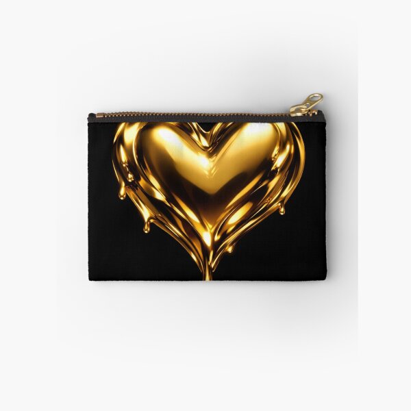Item preview, Liquid Gold Heart – Luxury Metallic Love Design designed and sold by craftedd.