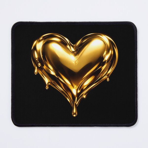 Item preview, Liquid Gold Heart – Luxury Metallic Love Design designed and sold by craftedd.