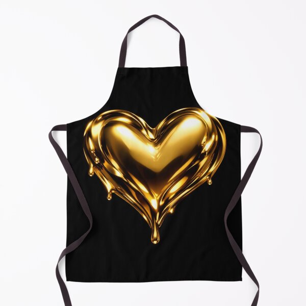 Item preview, Liquid Gold Heart – Luxury Metallic Love Design designed and sold by craftedd.