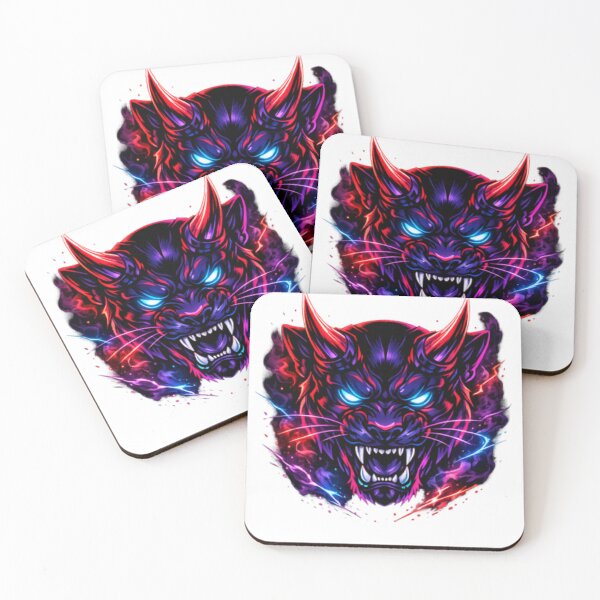 Item preview, Cyberpunk Japanese Demon Mask designed and sold by WittyWear Designs.