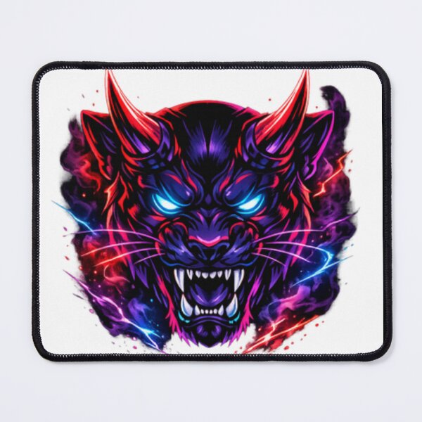 Item preview, Cyberpunk Japanese Demon Mask designed and sold by WittyWear Designs.