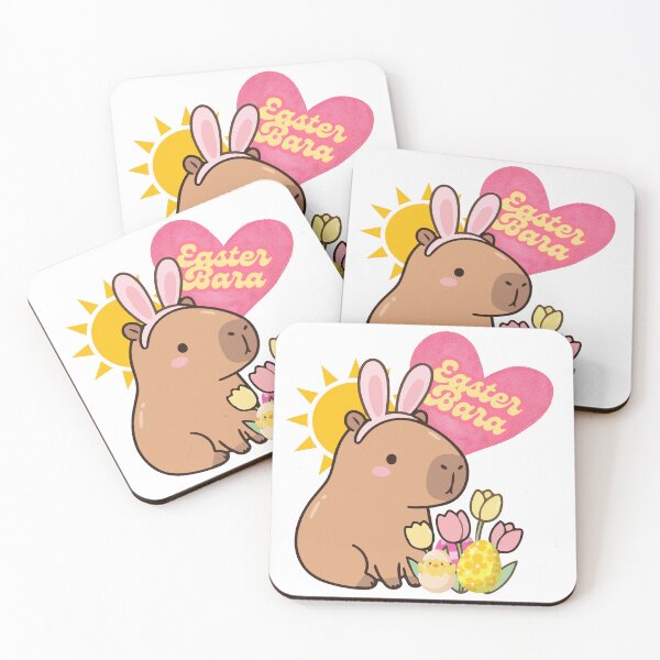 Item preview, Cute Easter Capybara Kawaii designed and sold by trelykreativ.