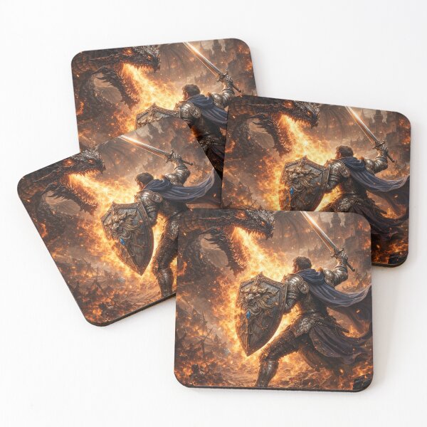 Item preview, Dragon vs Knight – Epic Medieval Fantasy Battle designed and sold by DrizzyV.