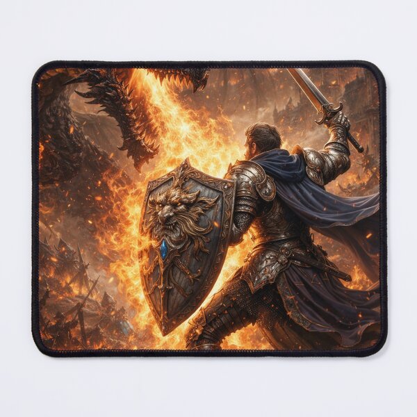 Item preview, Dragon vs Knight – Epic Medieval Fantasy Battle designed and sold by DrizzyV.