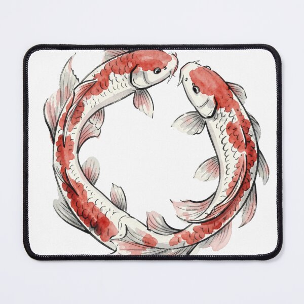 Item preview, koi fish circle designed and sold by catcurio.
