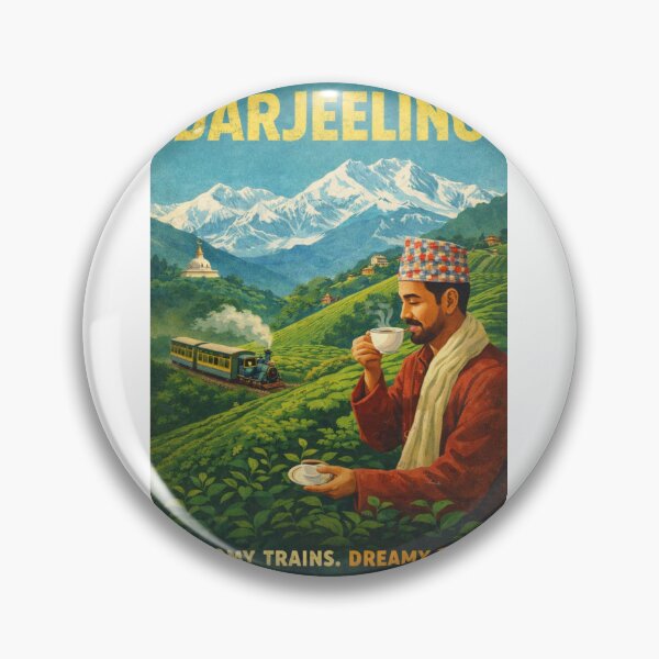Item preview, Darjeeling Himalayan Railway and Tea Gardens Beneath Kanchenjunga in the Eastern Himalayas of West Bengal designed and sold by Aryabek.