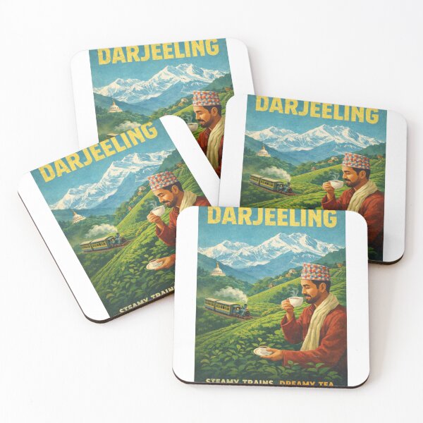Item preview, Darjeeling Himalayan Railway and Tea Gardens Beneath Kanchenjunga in the Eastern Himalayas of West Bengal designed and sold by Aryabek.