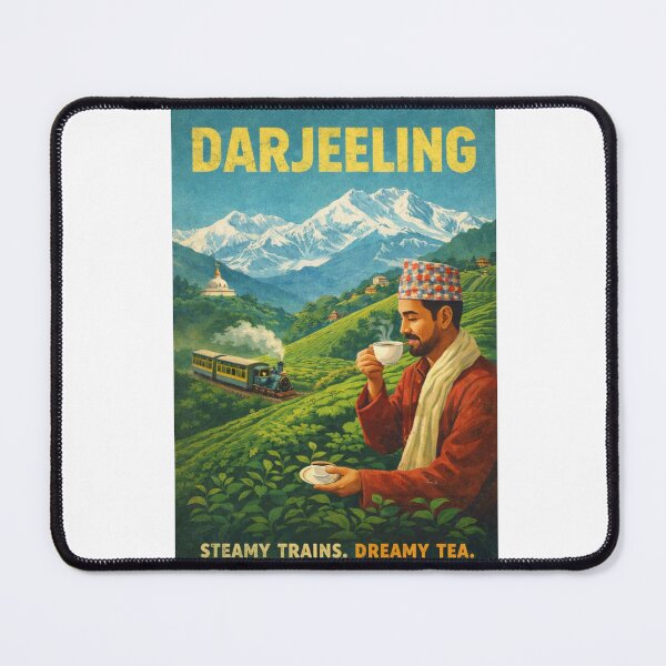 Item preview, Darjeeling Himalayan Railway and Tea Gardens Beneath Kanchenjunga in the Eastern Himalayas of West Bengal designed and sold by Aryabek.