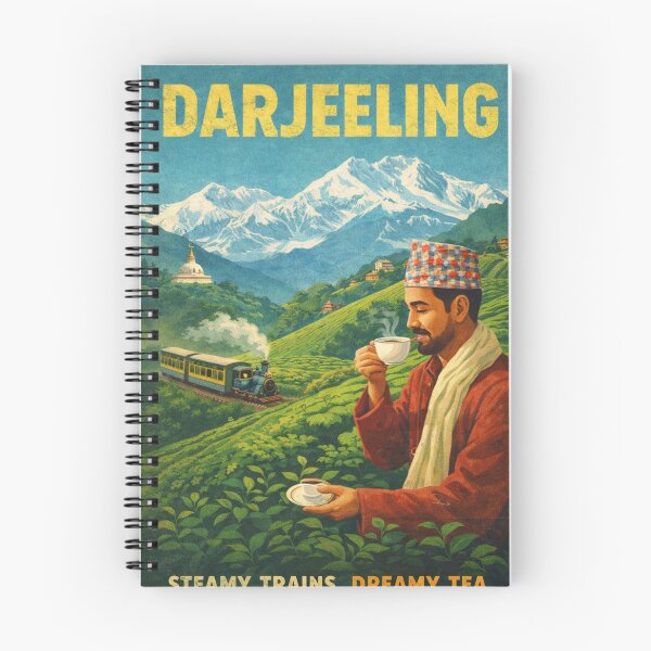 Item preview, Darjeeling Himalayan Railway and Tea Gardens Beneath Kanchenjunga in the Eastern Himalayas of West Bengal designed and sold by Aryabek.