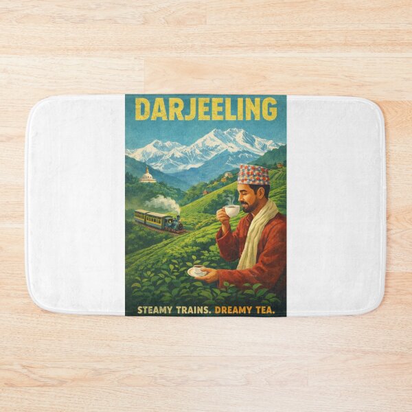 Item preview, Darjeeling Himalayan Railway and Tea Gardens Beneath Kanchenjunga in the Eastern Himalayas of West Bengal designed and sold by Aryabek.