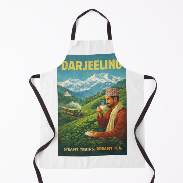 Item preview, Darjeeling Himalayan Railway and Tea Gardens Beneath Kanchenjunga in the Eastern Himalayas of West Bengal designed and sold by Aryabek.