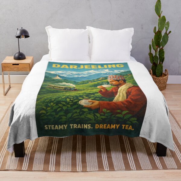 Item preview, Darjeeling Himalayan Railway and Tea Gardens Beneath Kanchenjunga in the Eastern Himalayas of West Bengal designed and sold by Aryabek.