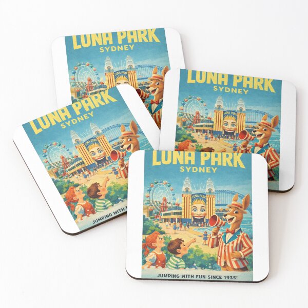 Item preview, Luna Park Sydney and Sydney Harbour Bridge Views from Milsons Point on Sydney Harbour designed and sold by Aryabek.