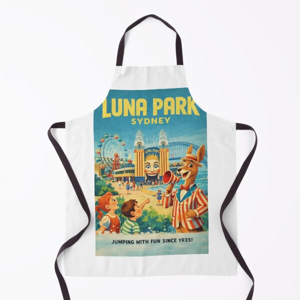 Item preview, Luna Park Sydney and Sydney Harbour Bridge Views from Milsons Point on Sydney Harbour designed and sold by Aryabek.