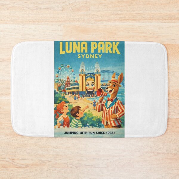 Item preview, Luna Park Sydney and Sydney Harbour Bridge Views from Milsons Point on Sydney Harbour designed and sold by Aryabek.