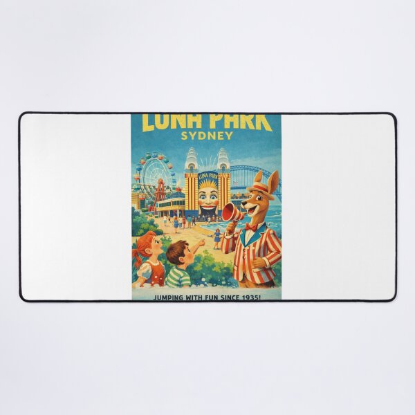 Item preview, Luna Park Sydney and Sydney Harbour Bridge Views from Milsons Point on Sydney Harbour designed and sold by Aryabek.