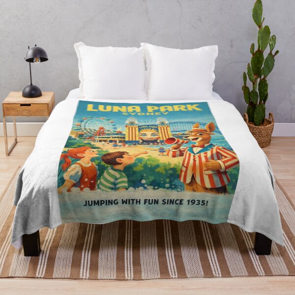 Item preview, Luna Park Sydney and Sydney Harbour Bridge Views from Milsons Point on Sydney Harbour designed and sold by Aryabek.